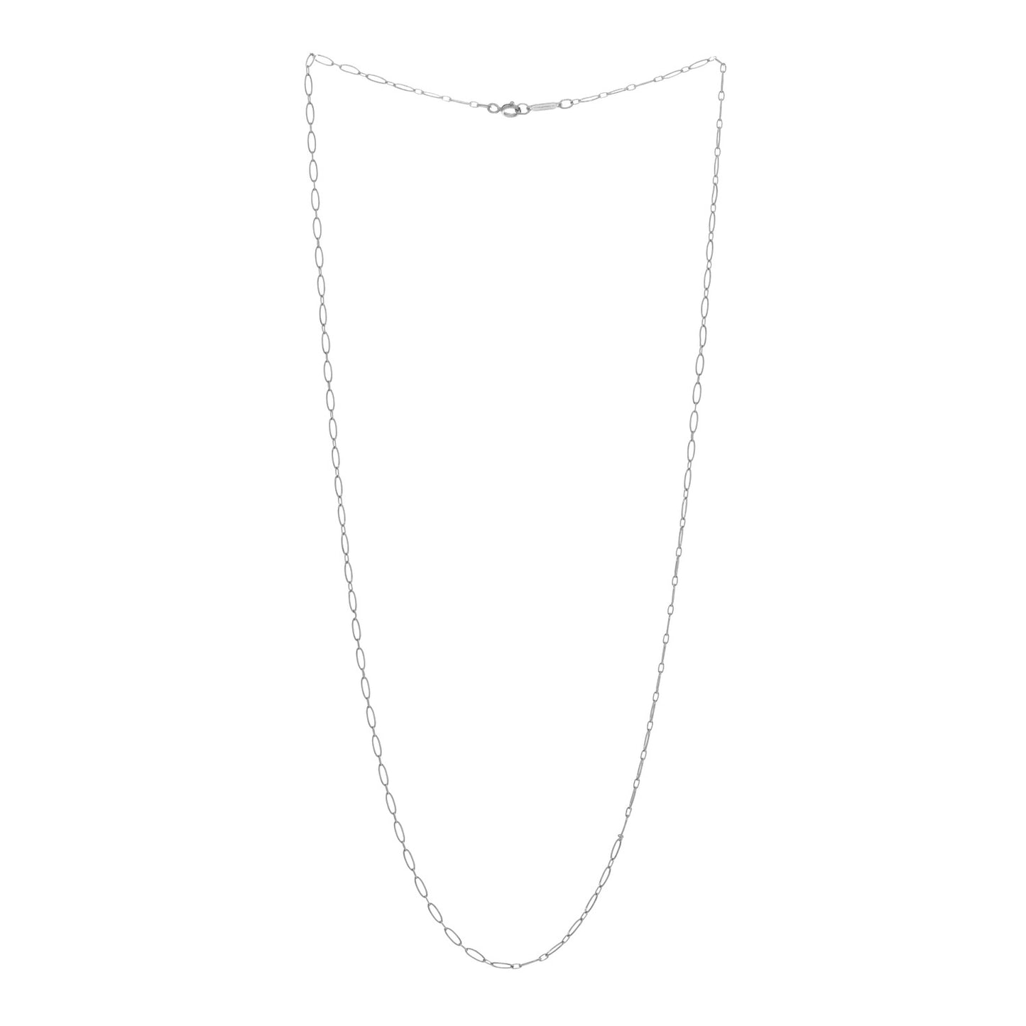 Sterling Silver Oval Link Chain Necklace 22"