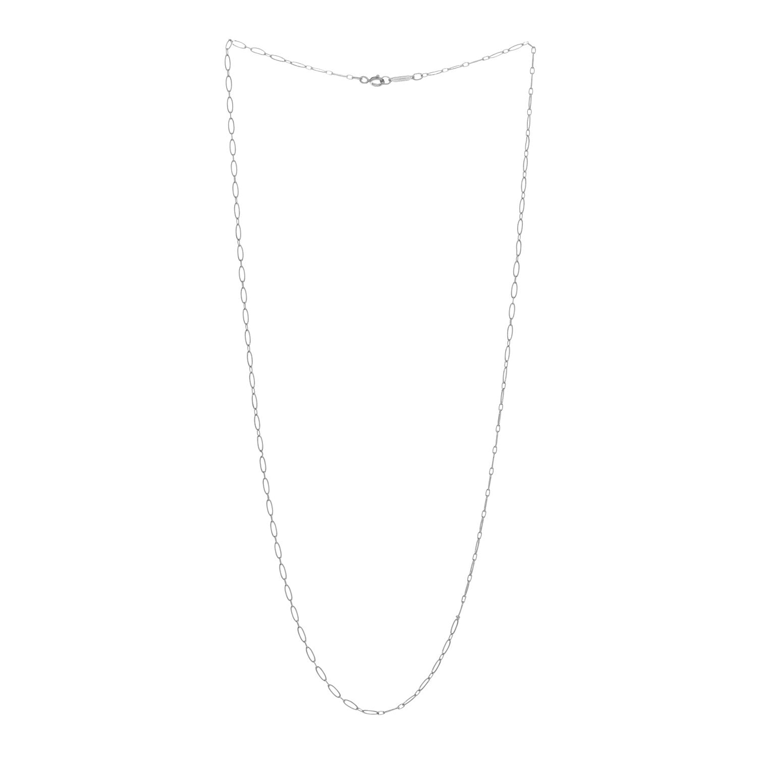 Tiffany Sterling Silver Oval Link Chain Necklace 22" 3 of 4