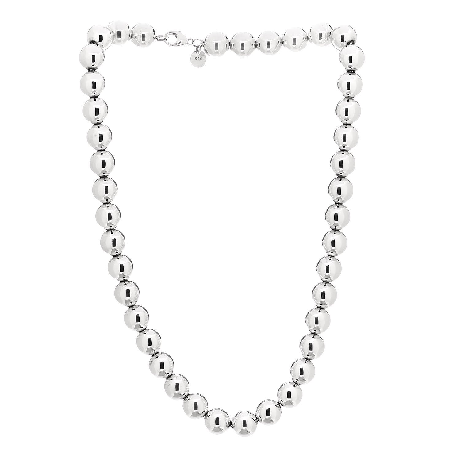 Tiffany Sterling Silver 10mm HardWear Ball Necklace 2 of 5