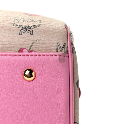 MCM Sweet Visetos Medium Boston Bag Beige Pink 6 of 6