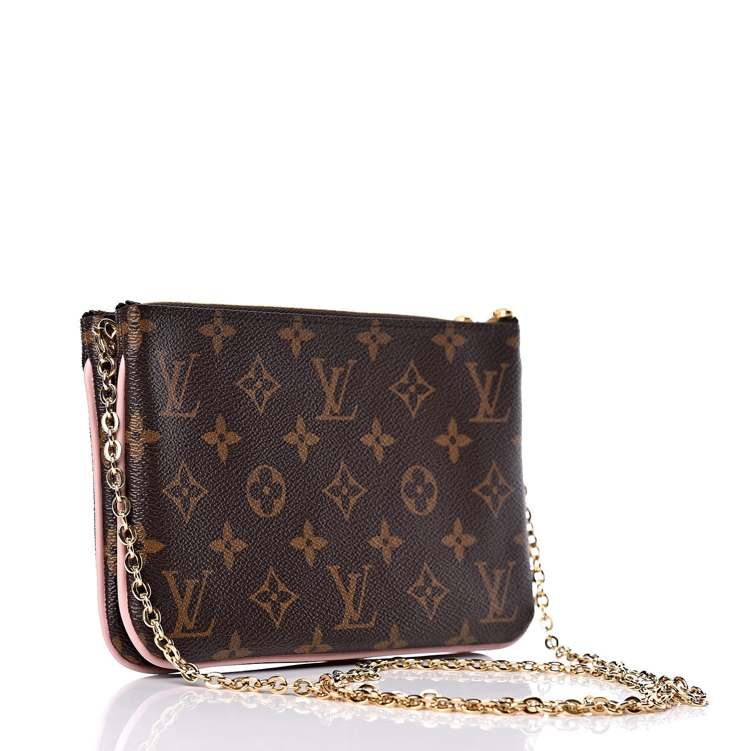 Louis Vuitton Monogram Blooming Flowers Double Zip Pochette 3 of 11