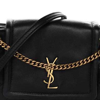 Saint Laurent Lambskin Quilted Monogram Mini Nolita Black 8 of 10