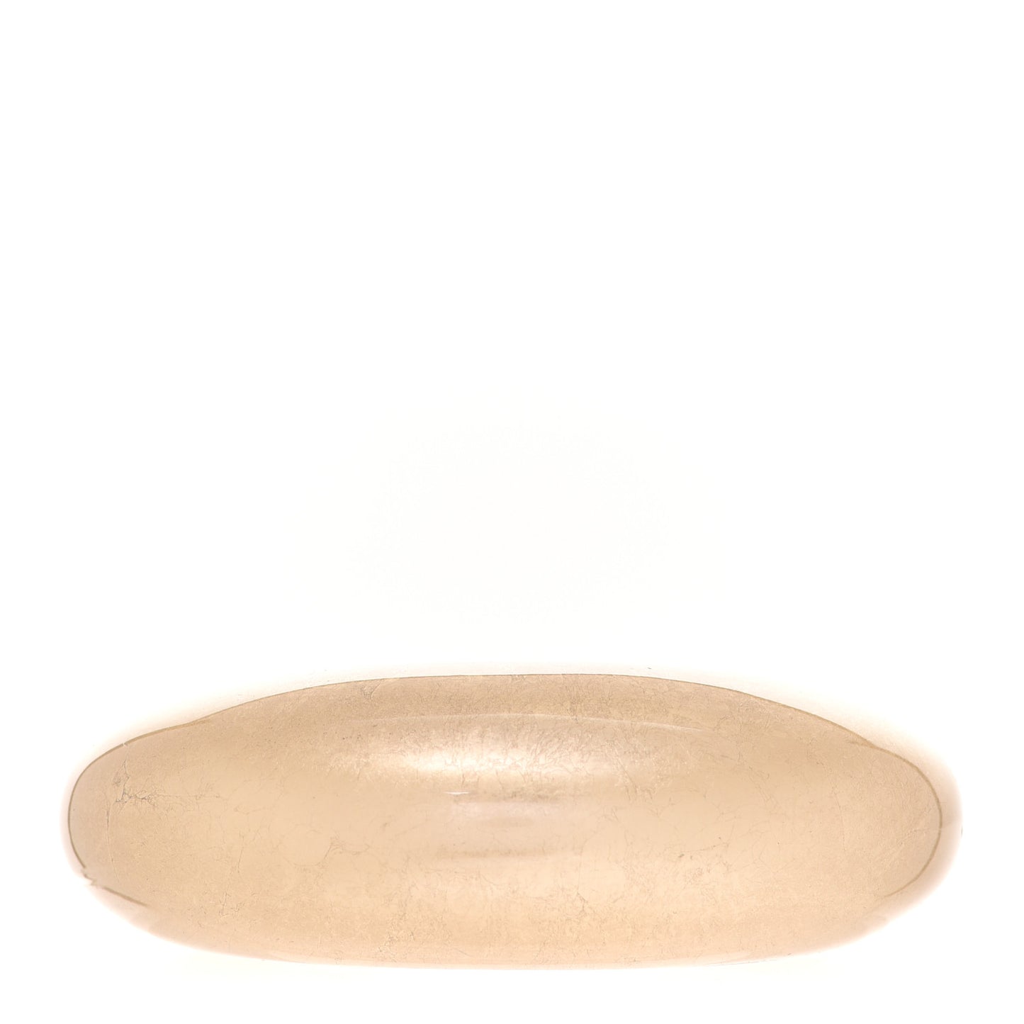 Metallic Lacquered Wood Cuff Bracelet Gold