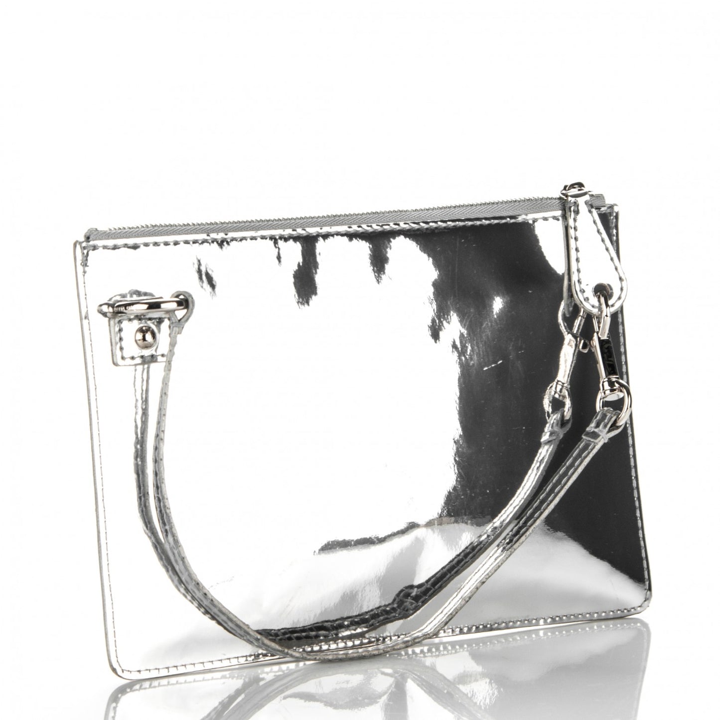 Monogram Miroir Inventeur Pochette Plat Silver