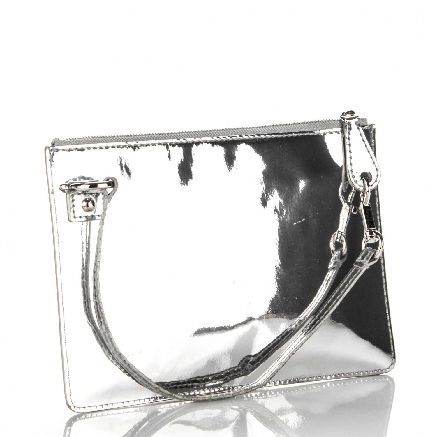 Louis Vuitton Monogram Miroir Inventeur Pochette Plat Silver 3 of 8