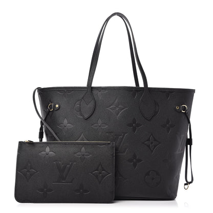Louis Vuitton Empreinte Monogram Giant Neverfull MM Black 1 of 8