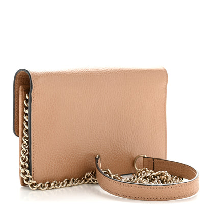 Gucci Dollar Calfskin Interlocking G Chain Wallet Camelia 2 of 14