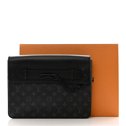 Louis Vuitton LOUIS VUITTON Monogram Eclipse Pochette Steamer 7 of 7