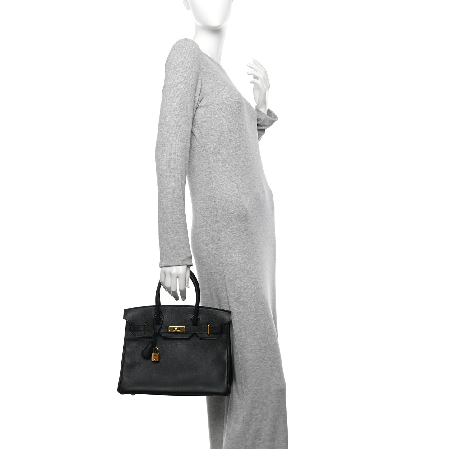 Epsom Birkin 30 Black