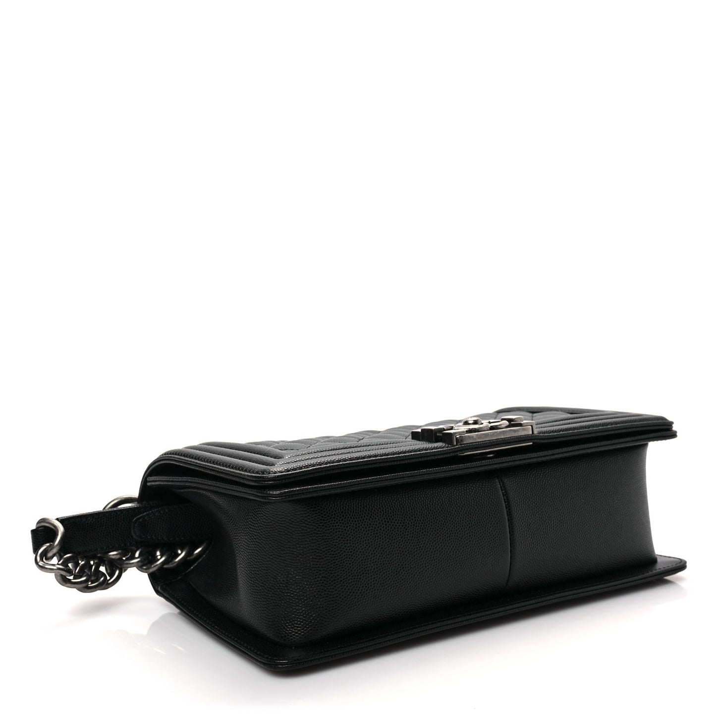 Caviar Quilted Medium Boy Flap Black