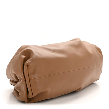 Bottega Veneta Smooth Butter Calf The Pouch Oversized Clutch Teak 4 of 11
