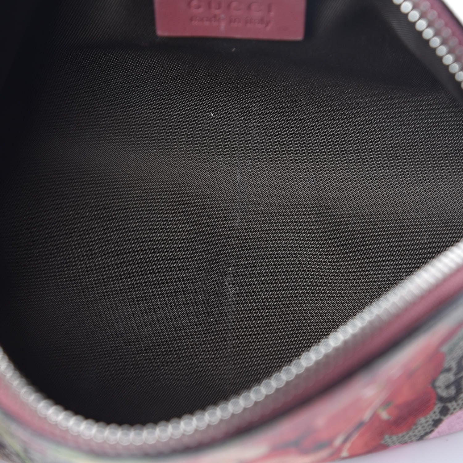 Gucci GG Supreme Monogram Blooms Small Pouch Cosmetic Case Beige Multicolor Dry Rose 11 of 11