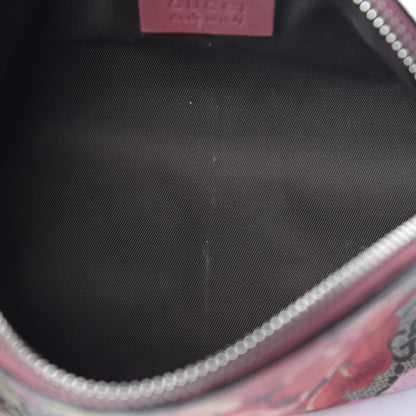 Gucci GG Supreme Monogram Blooms Small Pouch Cosmetic Case Beige Multicolor Dry Rose 11 of 11