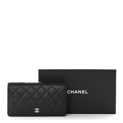 Chanel Caviar Quilted Yen Wallet Black 8 of 8