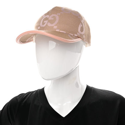 Gucci Monogram Jumbo GG Mosteri Baseball Hat L 58 Beige Light Pink 2 of 11