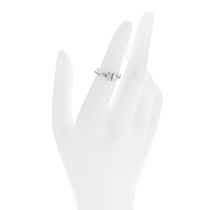 Tiffany 18K White Gold T Wire Ring 49 5 2 of 5