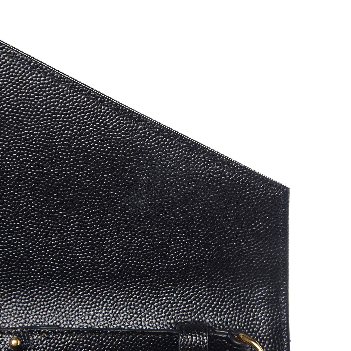 Grain De Poudre Matelasse Chevron Monogram Chain Wallet Black