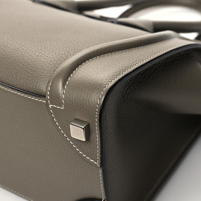 Celine Drummed Calfskin Micro Luggage Souris 11 of 11