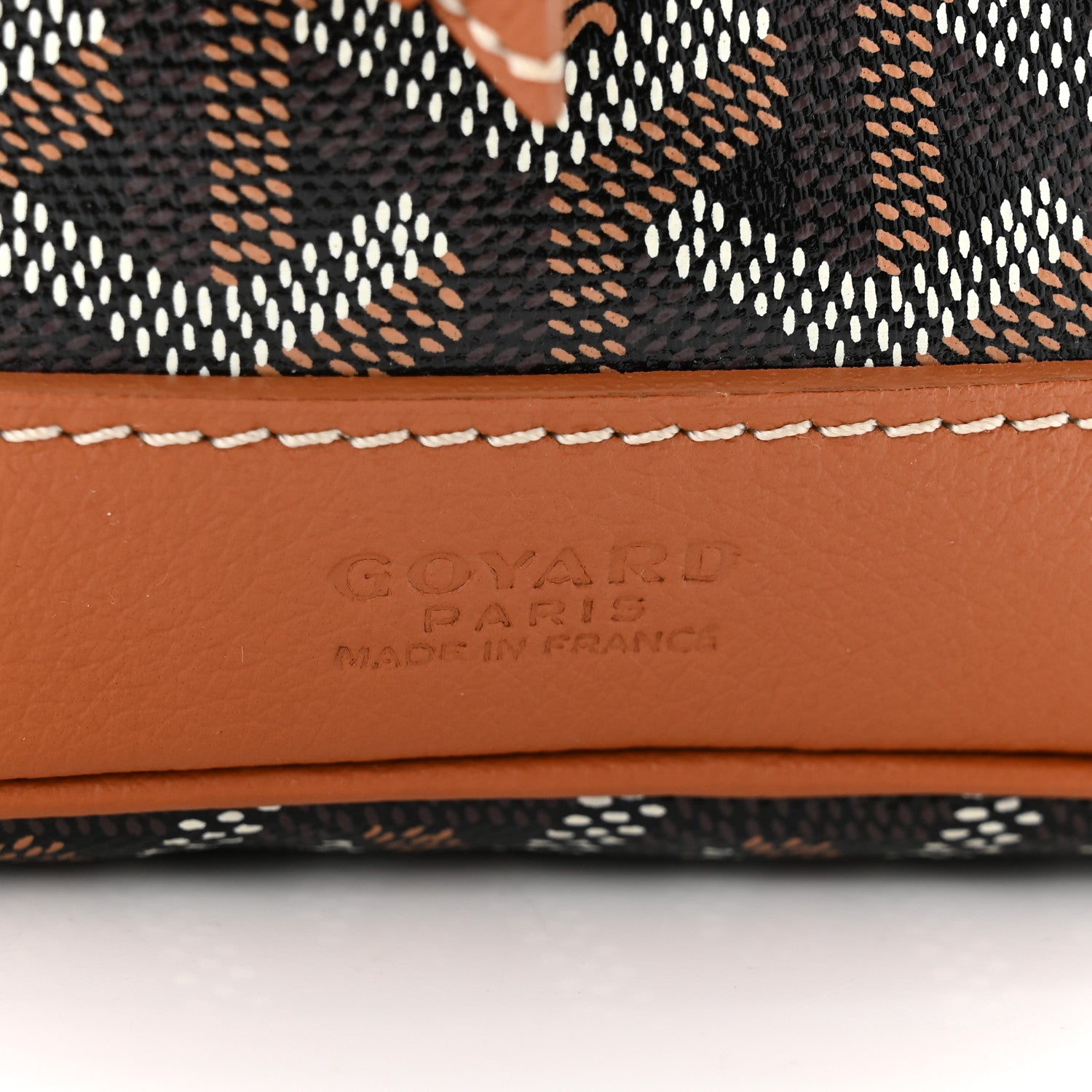 Goyard Goyardine Petit Flot Bucket Bag PM Black Gold 6 of 9