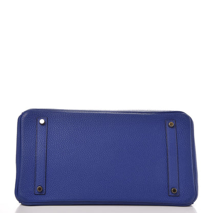 Hermes Togo Birkin 35 Bleu Electrique 6 of 32