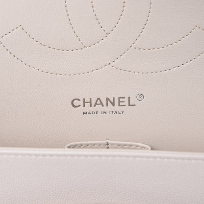 Chanel Caviar Quilted Jumbo Double Flap Ivory 7 of 9