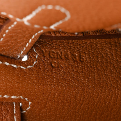 Hermes Togo Kelly Retourne 25 Gold 6 of 11