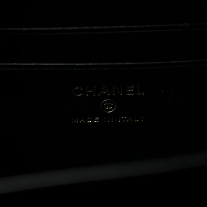 Chanel Caviar Quilted CC Filigree Vanity Clutch With Chain Black 6 of 12