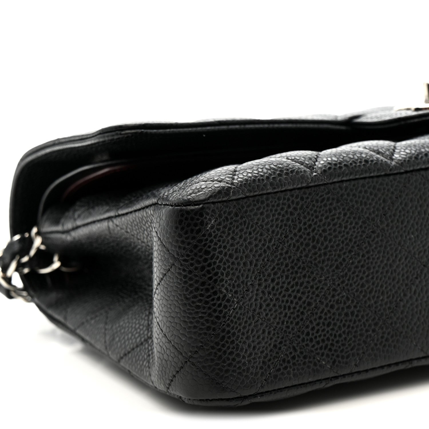 Chanel Caviar Quilted Medium Double Flap Black 17 of 19