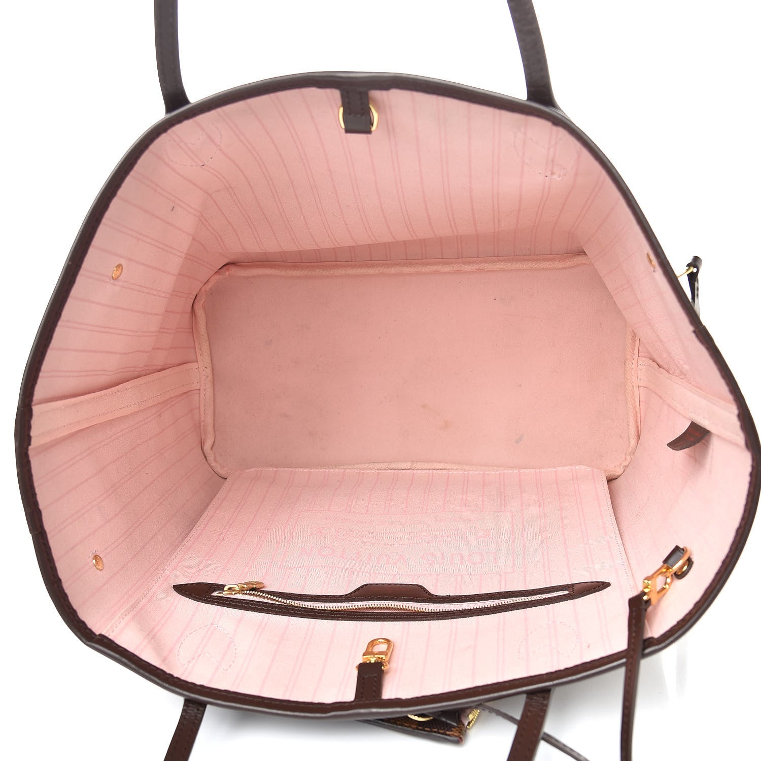 Louis Vuitton Damier Ebene Neo Neverfull MM Rose Ballerine 6 of 16