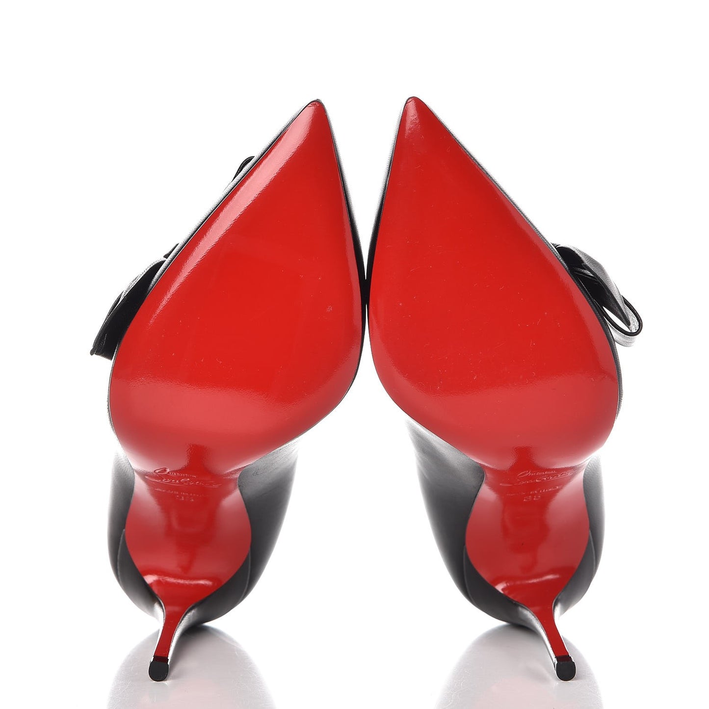 Shiny Nappa Madame Menodo 100 Pumps 35 Black