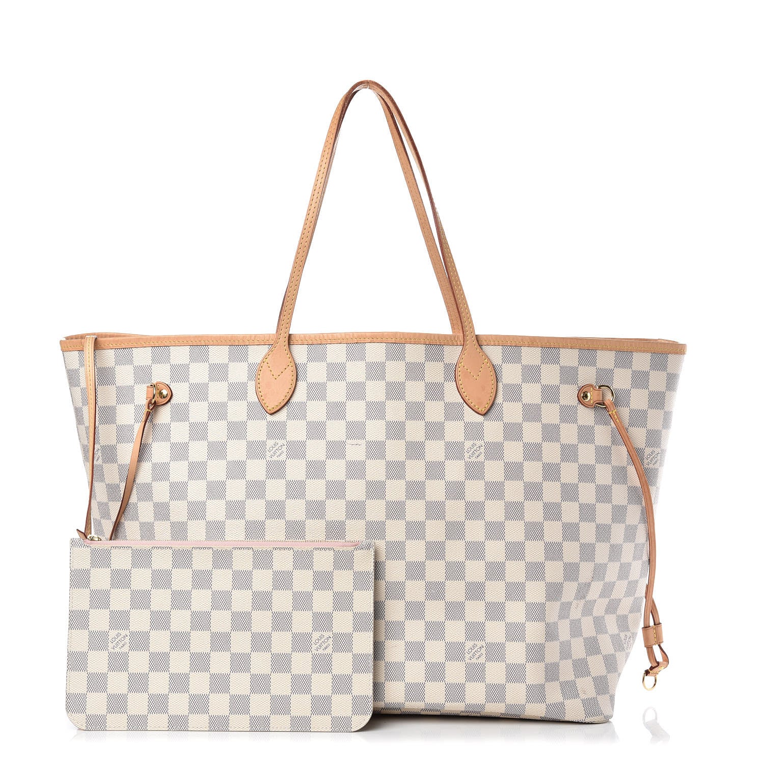 Louis Vuitton Damier Azur Neo Neverfull GM Rose Ballerine 1 of 21