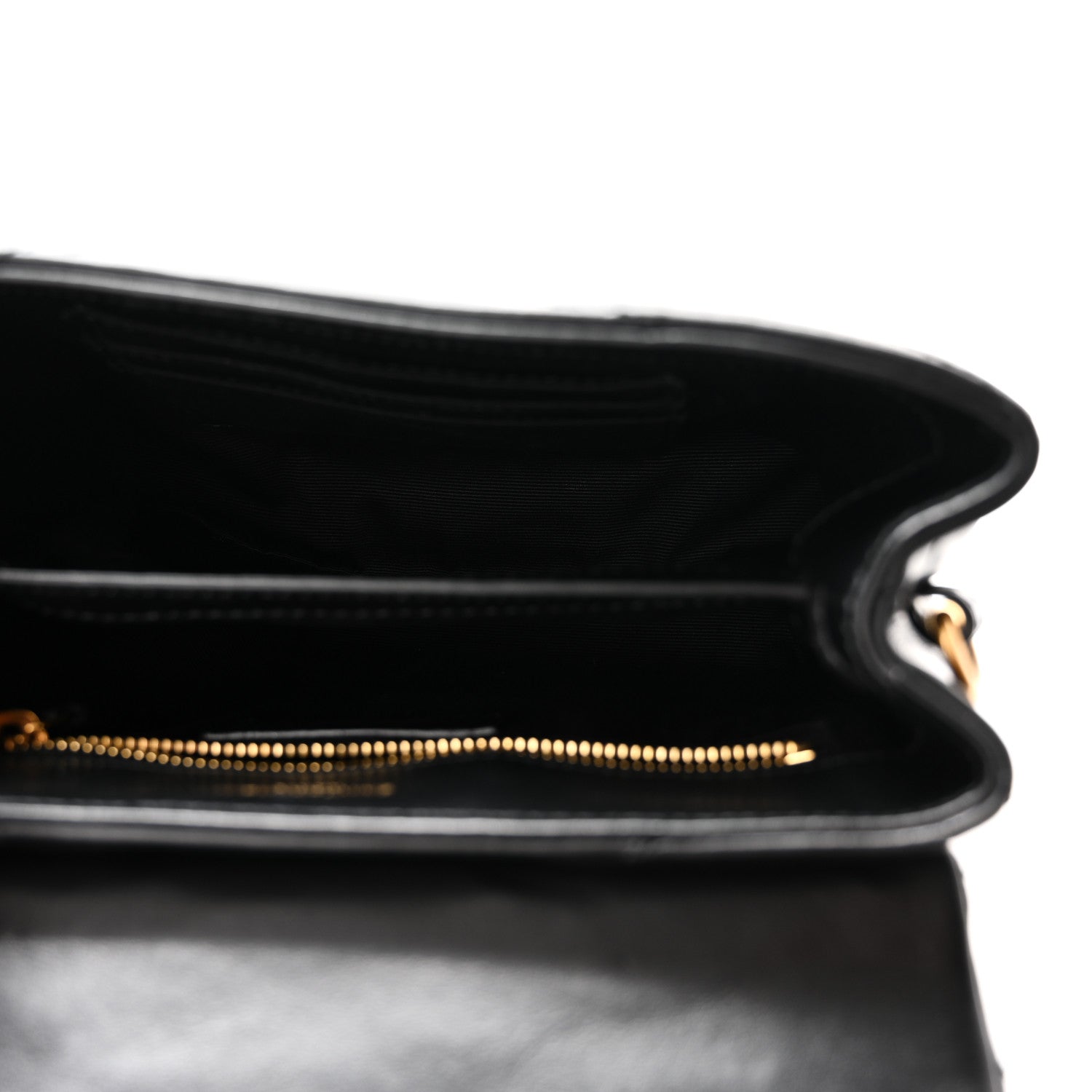 Saint Laurent Calfskin Y Quilted Monogram Toy Loulou Crossbody Bag Black 5 of 11