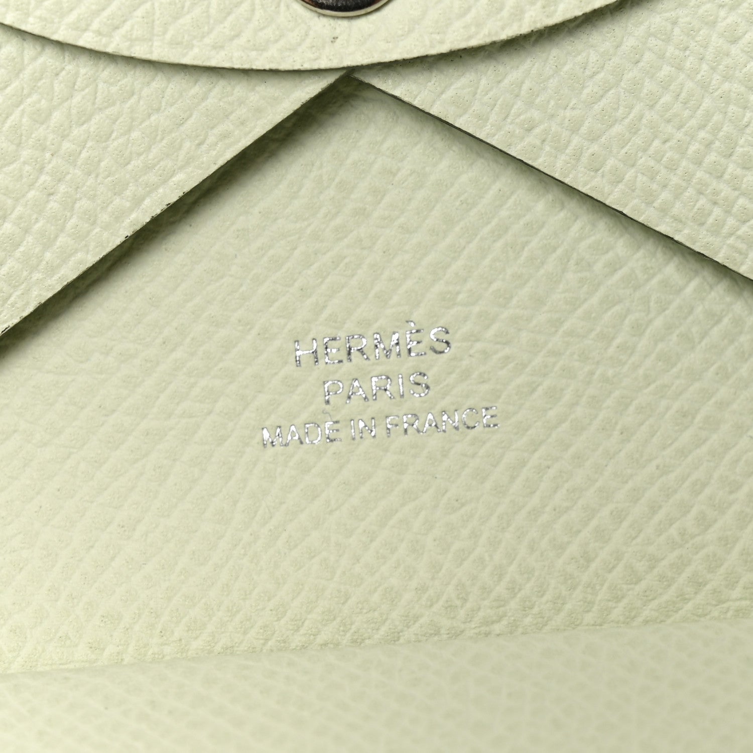 Hermes Epsom Calvi Duo Card Case Vert Fizz 6 of 9