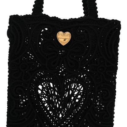 Dolce & Gabbana Cordonetto Lace Tote Black 7 of 9
