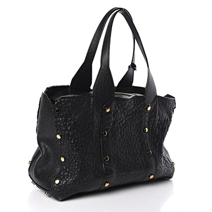 Jimmy Choo Grained Calfskin Studded Lockett Shopper Tote Black 3 of 13