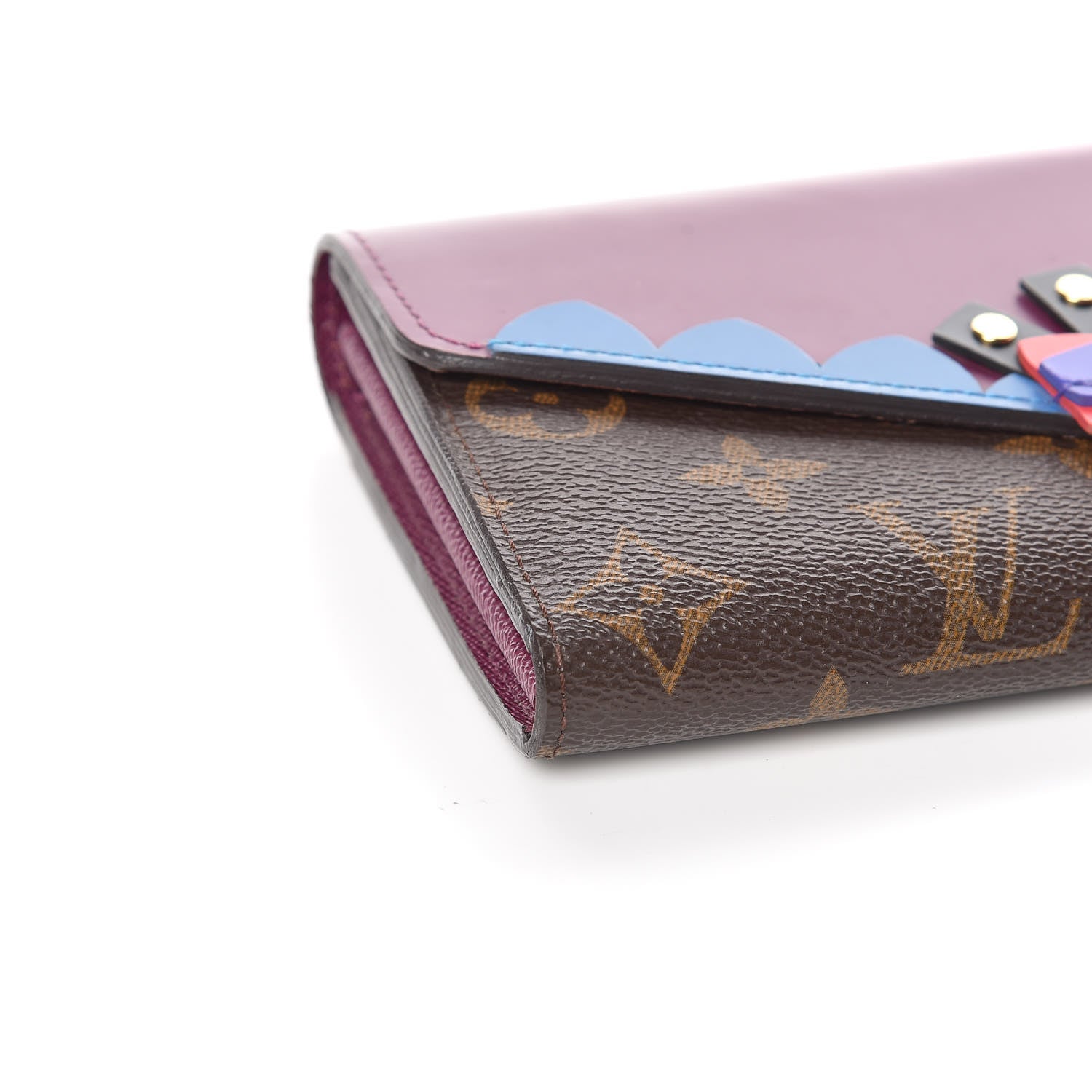 Louis Vuitton Monogram Totem Sarah Wallet Magenta 8 of 10