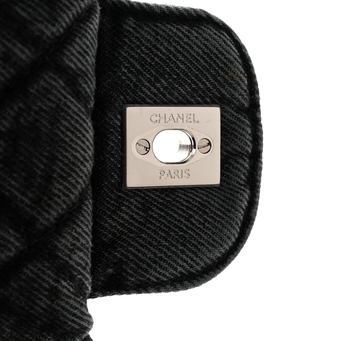Denim Quilted Denimpression Flap Grey Black