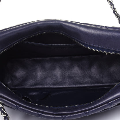 Chanel Lambskin Quilted Medium Camera Case Dark Navy Blue 5 of 11