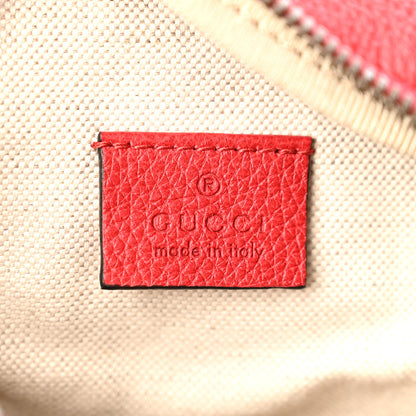 Gucci Grained Calfskin Small Logo Belt Bag Hibiscus Red 6 of 10