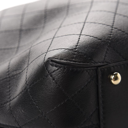 Chanel Calfskin Stitched Drawstring Bag Black 11 of 13