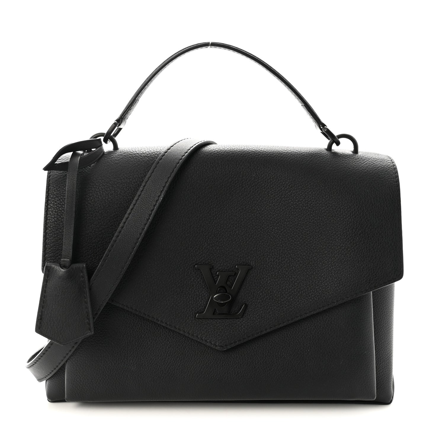 Soft Calfskin My Lockme Top Handle Black