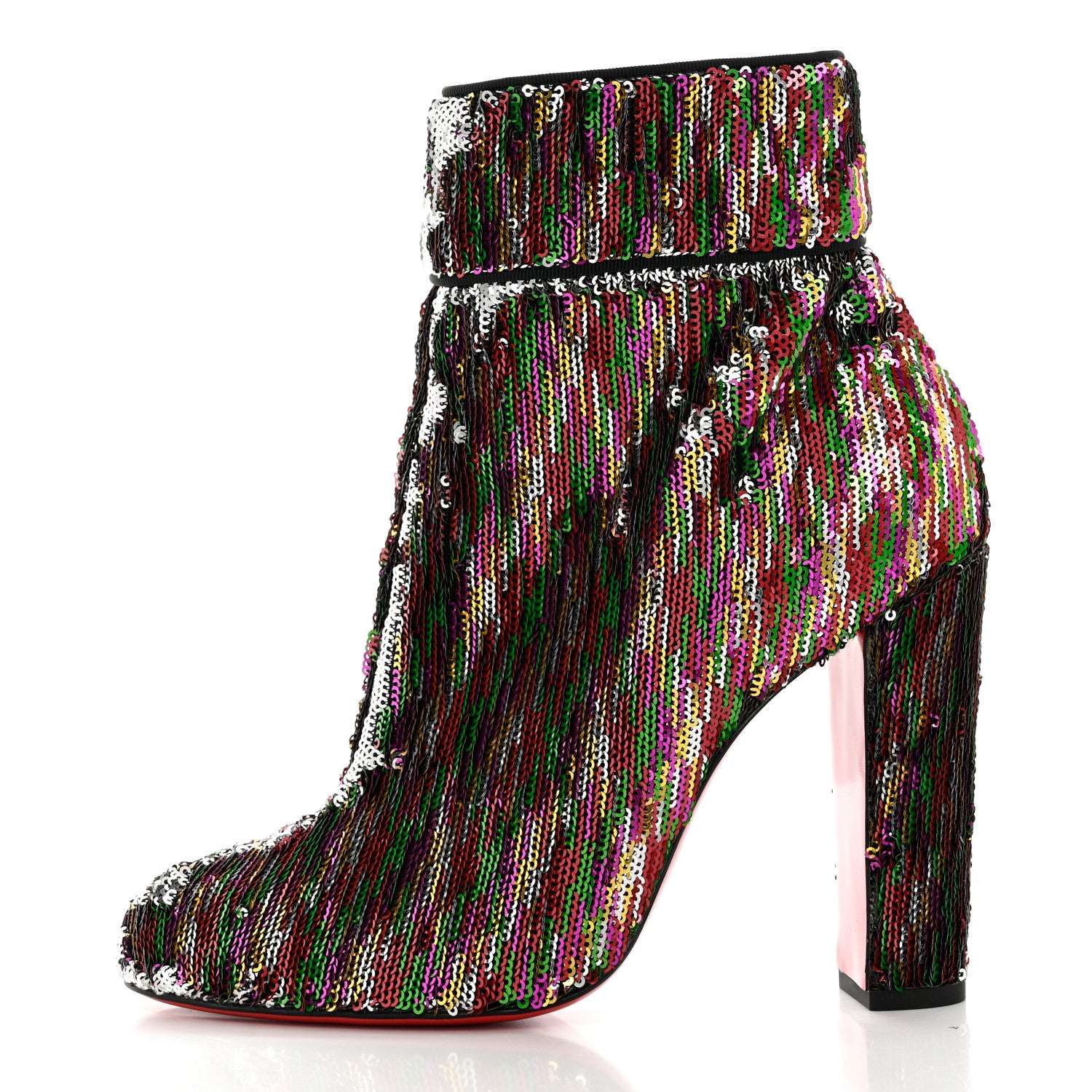 Christian Louboutin Paillettes Moulamax 100 Booties 40 Multicolor 2 of 9