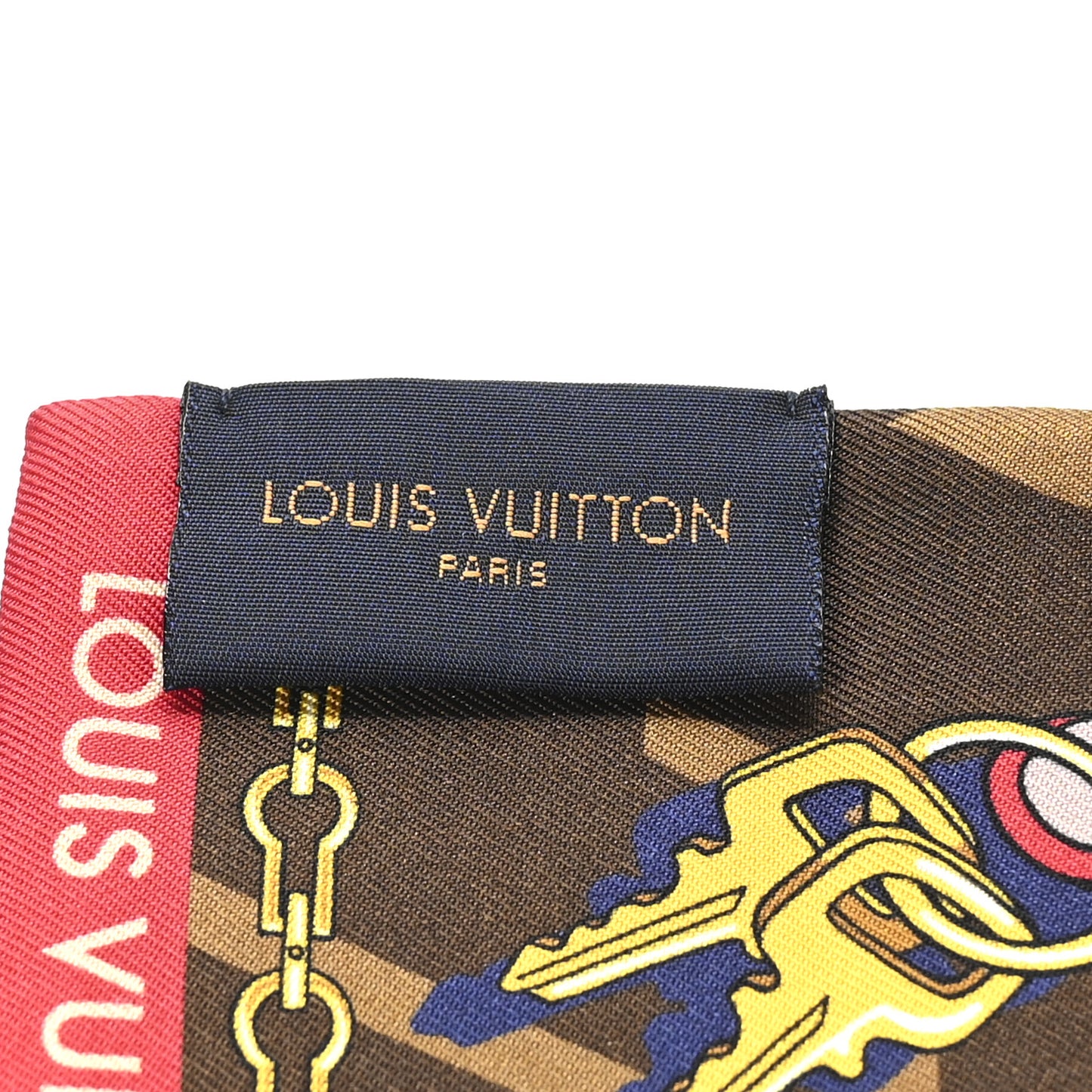 Silk Monogram Tribute To Bandeau Marron