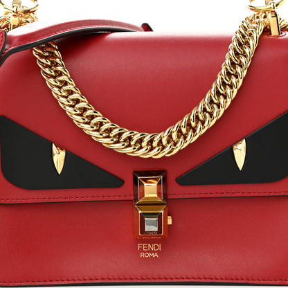 Fendi Vitello Liberty Monster Eyes Small Kan I Shoulder Bag Fragola 8 of 10