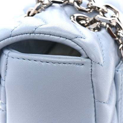 Gucci Lambskin Matelasse Medium GG Marmont Shoulder Bag Light Blue 11 of 12