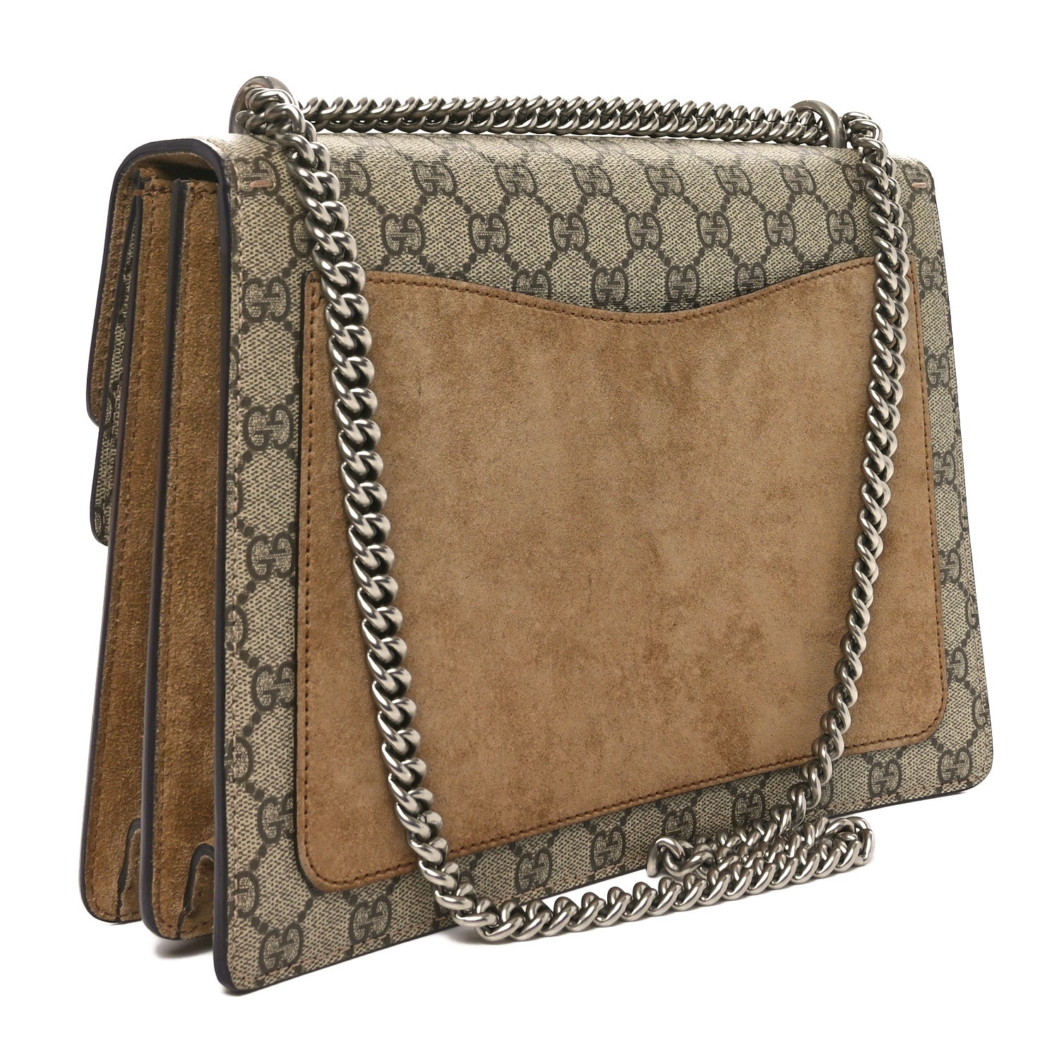 Gucci GG Supreme Monogram Medium Dionysus Shoulder Bag Taupe 3 of 10