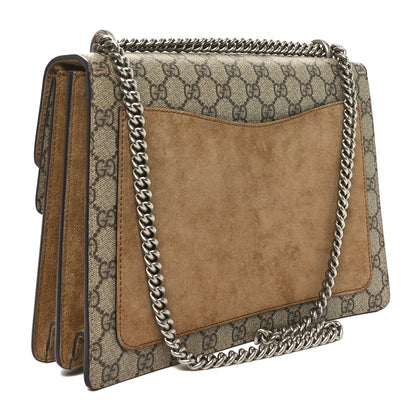 Gucci GG Supreme Monogram Medium Dionysus Shoulder Bag Taupe 3 of 10
