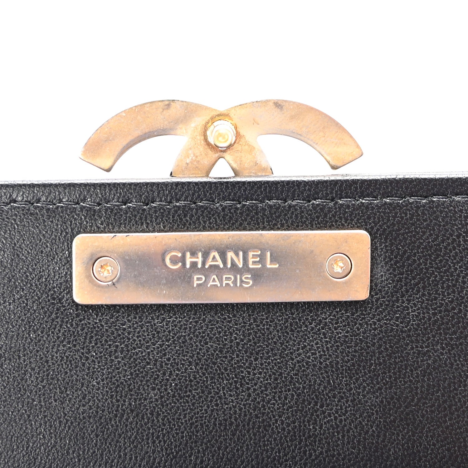Chanel Lambskin Quilted CC Chic Gusset Wallet Black 6 of 9
