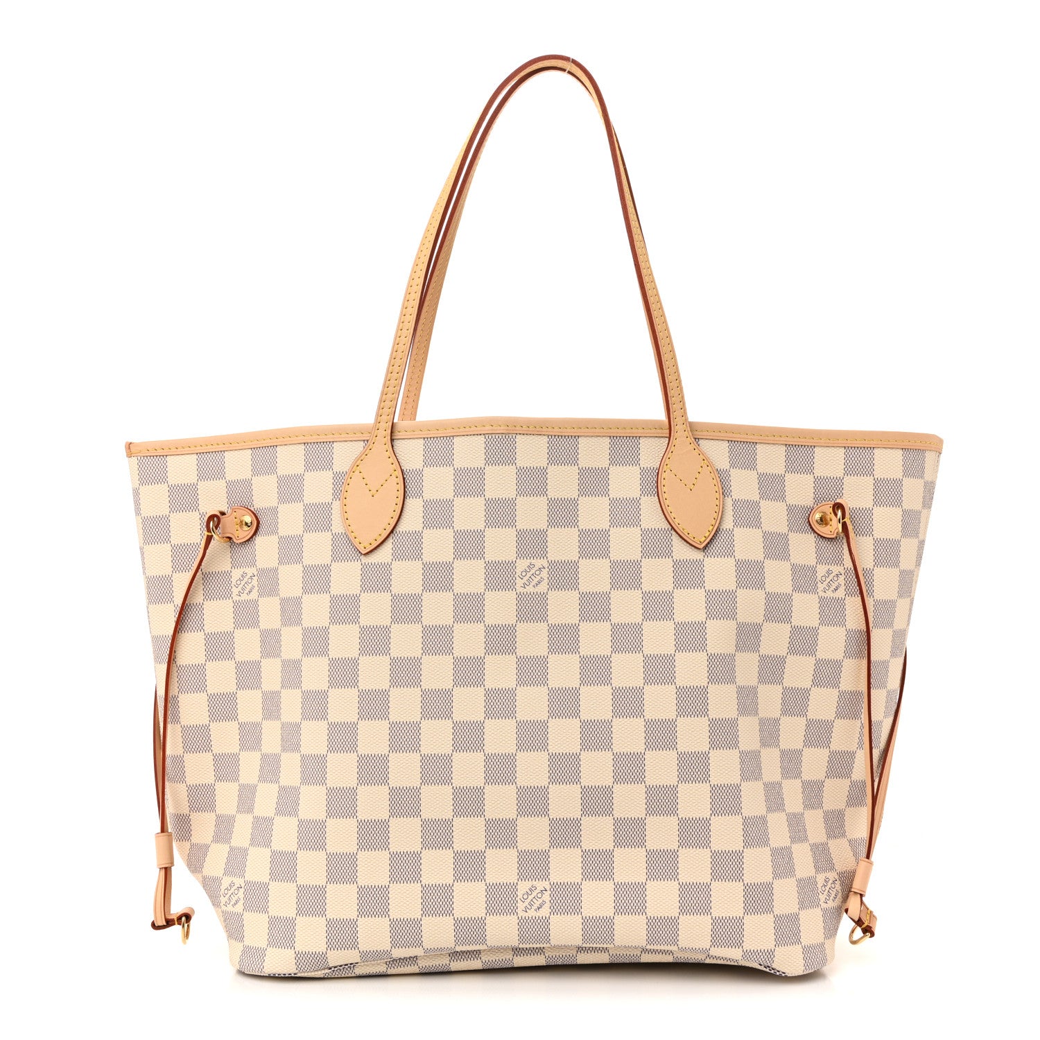 Louis Vuitton Damier Azur Neo Neverfull MM Rose Ballerine 1 of 16