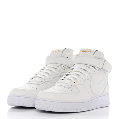 Louis Vuitton X NIKE AIR FORCE 1 Calfskin Monogram Mens Mid Sneakers 11 White 3 of 11